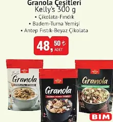 KELLY'S FİTNESS GRANOLA ÇEŞİTLERİ 300 G